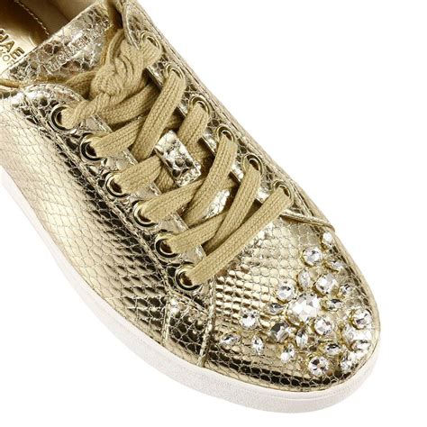 michael kors shoes sneakers gold|Michael Kors gold sneakers women.